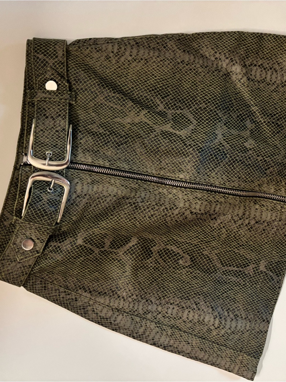 Topshop snakeskin skirt